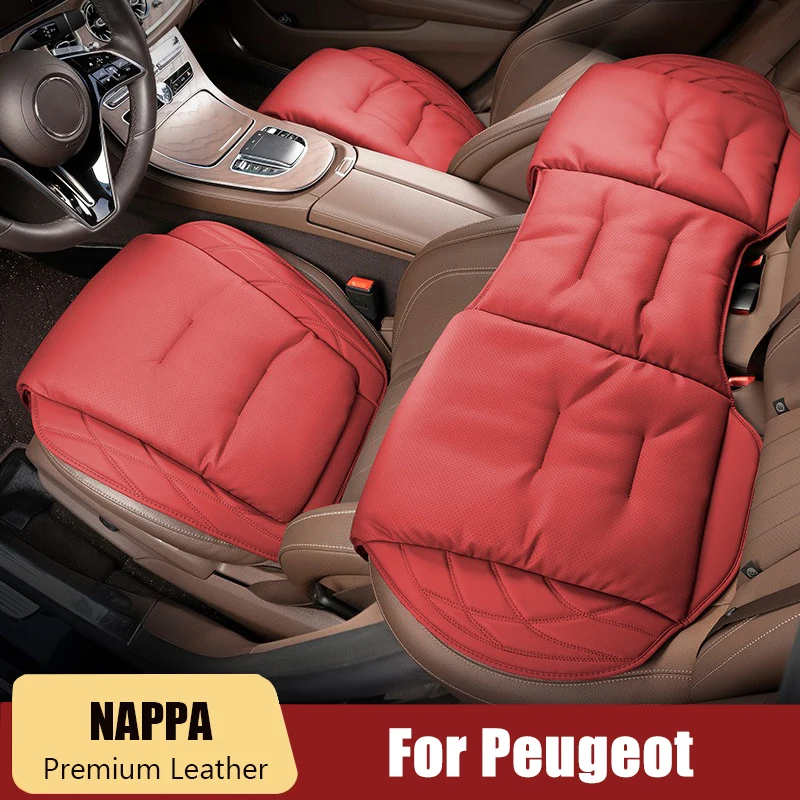 

1PCS Car Cover Leather Auto Seat Cushion Soft Seat Protector Pad For Peugeot 107 208 3008 308 508 408 2008 307 4008 5008