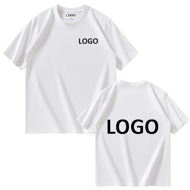 Customized Printed Men Women Cotton T-shirts Loose Casual Clothing Fashion Customized Size Tag Short Sleeve Tshirt Camiseta