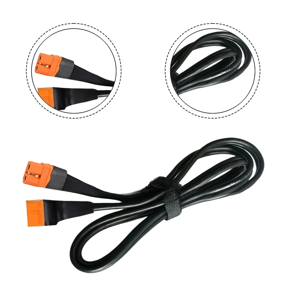 12AWG Copper For XT60IF Power Cord Male to Female 360W 0-60V 30A PVC Jacket Extension Cable for Off-Grid Energy Storage Systems