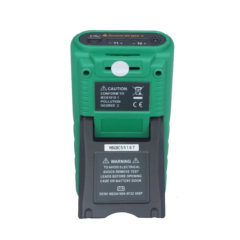 Dual digital thermometer with USB port, data storage