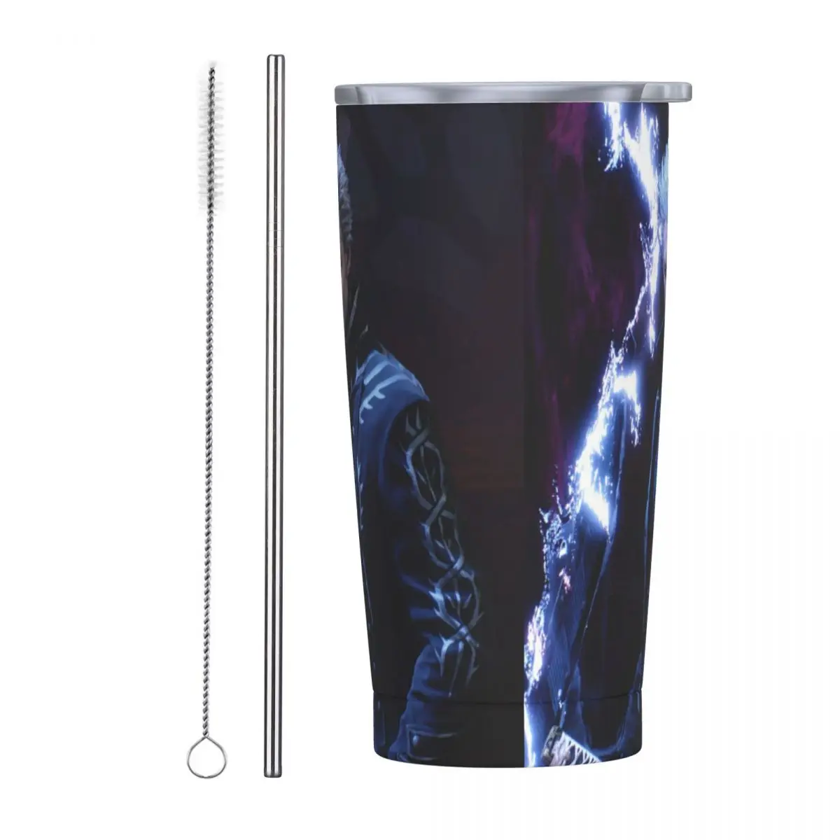 Vergil From The Devil May Cry Series Stainless Steel Tumbler Vacuum Insulated Mug Thermal Cold Cups Straws With Lid 20oz