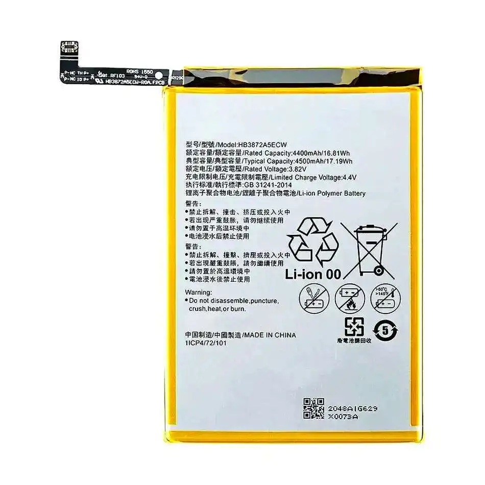 

For Huawei Honor Note 8 Note8 Edi-DL00 Edi-AL10 Reliable Power Supply High-Efficiency HB3872A5ECW 4500mAh Mobile Phone Battery