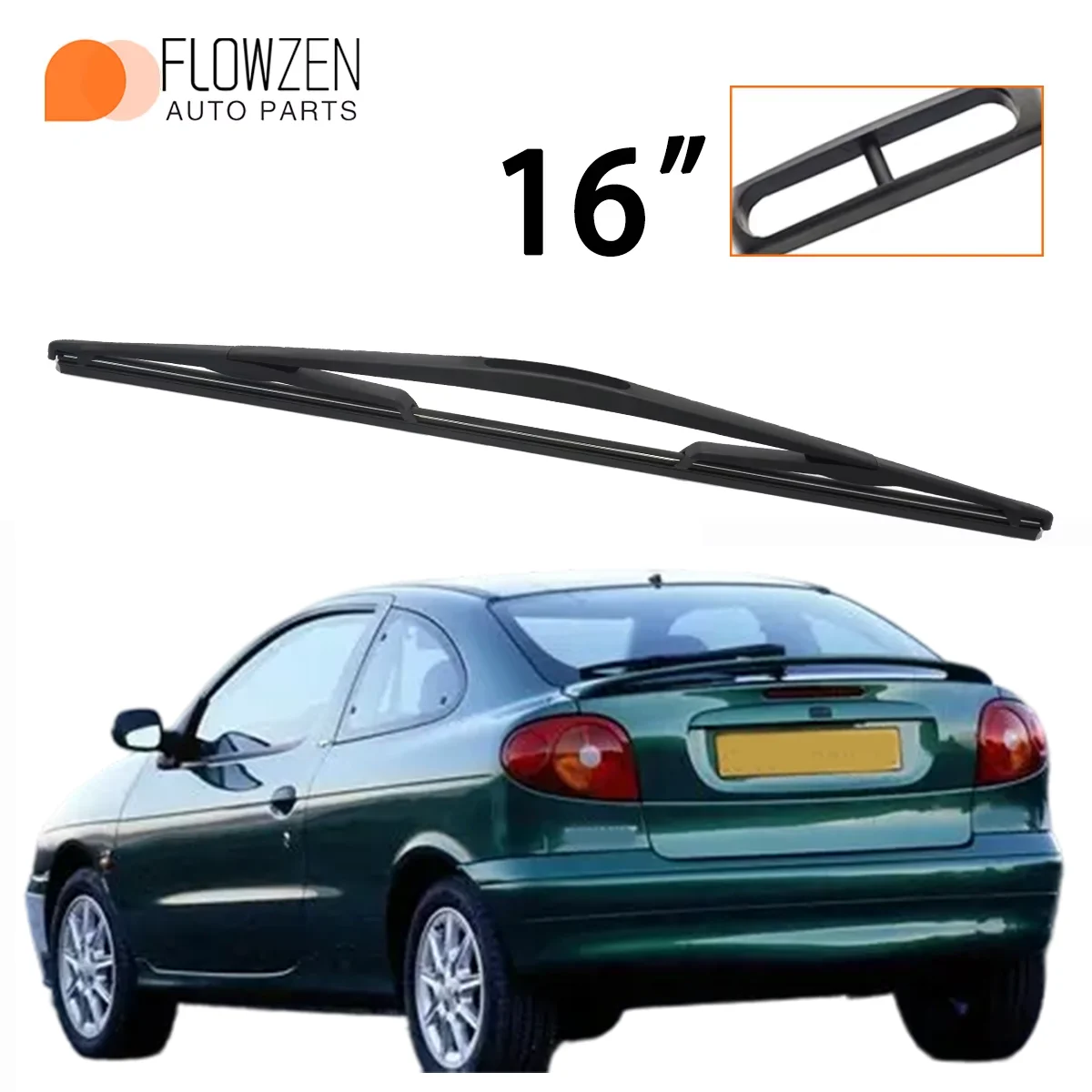 

1PC 16" Rear Windshield Washer Wiper For Renault Megane Coupe Scenic 1 1996-2002 Windscreen Wiper Blade Car Accessories