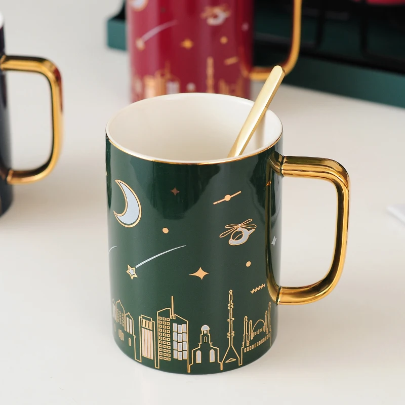 Estético viagens canecas cerâmica moda minimalista café da manhã japonês alta qualidade copos de café canecas criatividade tasse caneca bonito copo