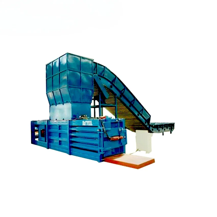 Customized horizontal packaging machine for waste paper packaging