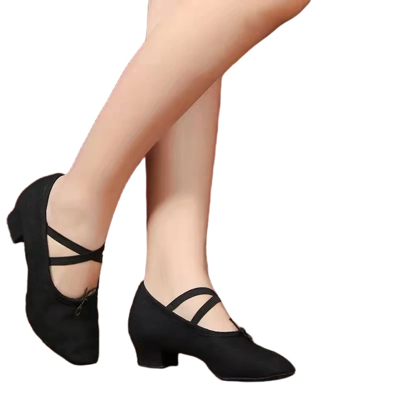 Scarpe da ballo per balletto Scarpe da allenamento per palcoscenico per insegnanti da donna Pantofole con suola morbida Scarpe per pratica della pancia per yoga Scarpe da ballo per jazz per ragazze