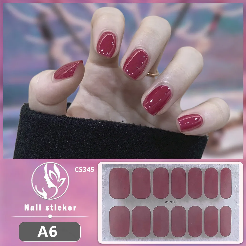 Adesivi per unghie a copertura totale Decorazione per unghie con smalto per unghie alla moda Adesivo per nail art autoadesivo con glitter scintillanti
