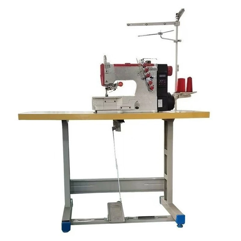 New three-needle five-thread interlock sewing machine fully automatic computer direct drive