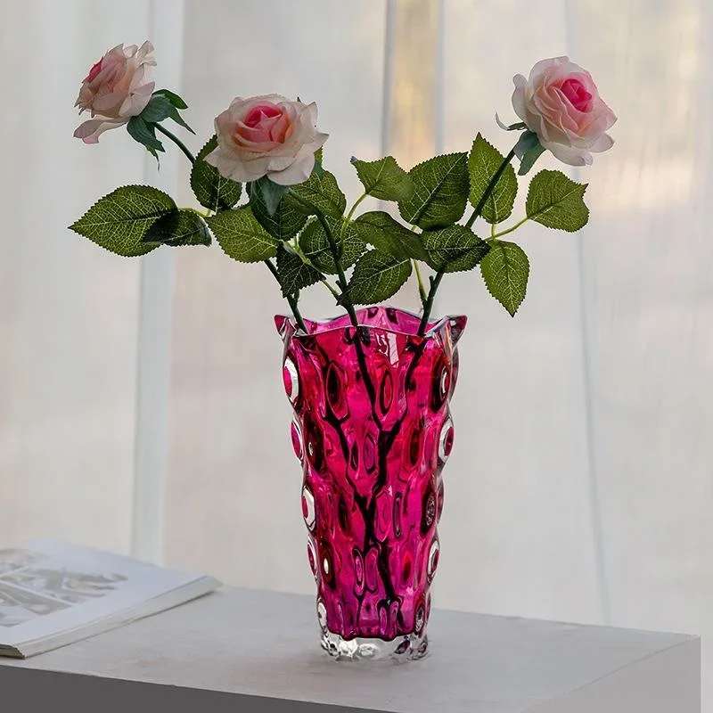 

Large Size Luxury Crystal Glass Vase Creative Flower Arrangement European Sle Home Living Room Decoration Bottle