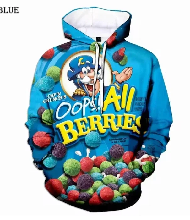 

2024 Hoodie Sweatshirt Candy Chocolate Cartoon 3d Print Boys Girls Casual Fun Hoodie Kids Long Sleeve Tops Fashion Clothing