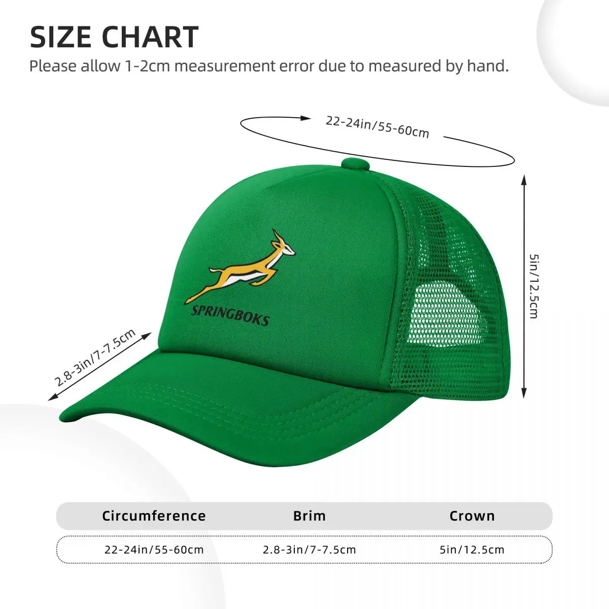 South Afric Springbok Rugby Trucker Cap Unisex Retro Hats Trucker Hat Trucker Cap Adjustable Mesh Baseball Cap Wholesale New