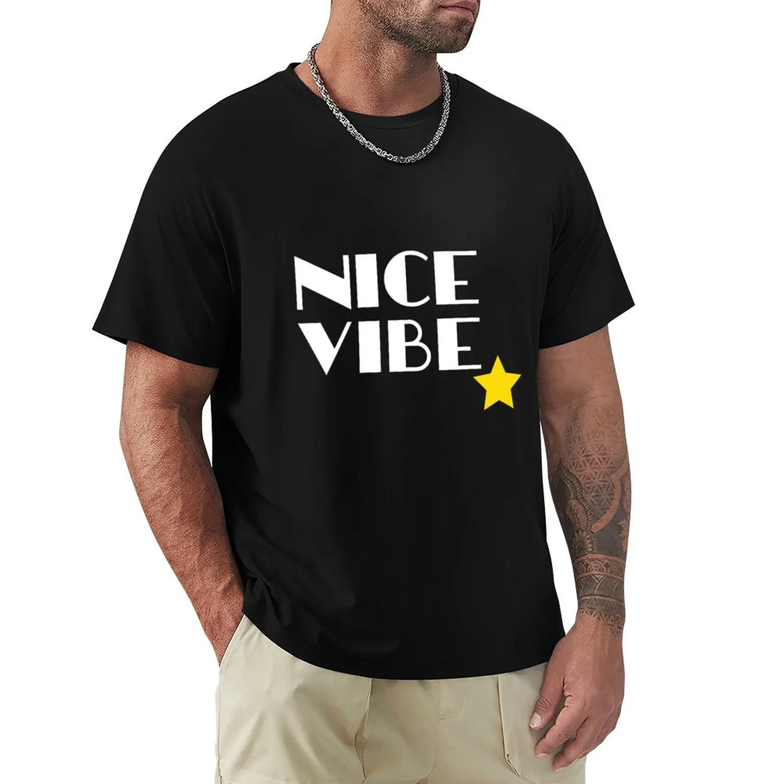 

Bleach Nice Vibe T-Shirt cotton man t-shirts animal prinfor boys t shirts for men pack