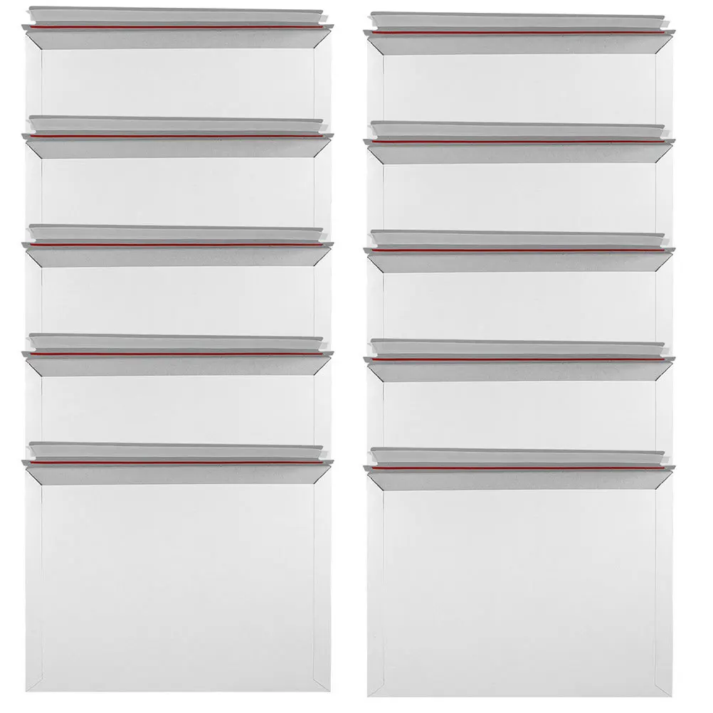 

25Pcs Self Sealing Cardboard Envelopes Stay Flat Photo Document Mailers Mailing Envelopes for Documents Magazine Mailers