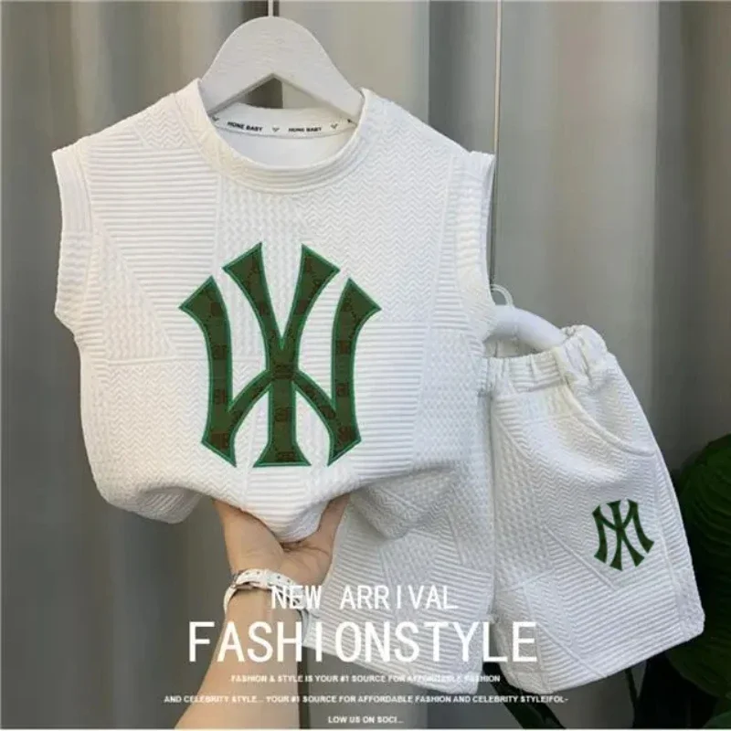 Summer Baby Boy Clothes Set Children Girls Solid Tshirts and Shorts 2 Pieces Suit Kid Short Sleeve Top Bottom Outfits Tracksuits