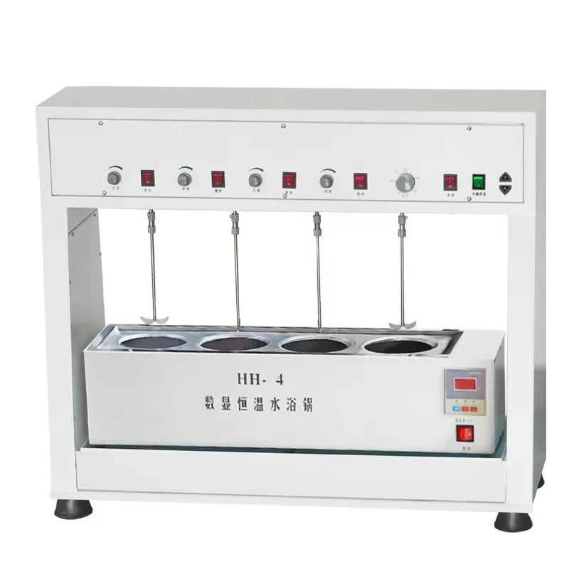

4-position Electric Overhead Stirrer With Water Bath Function Control Electric Lifting Laboratory