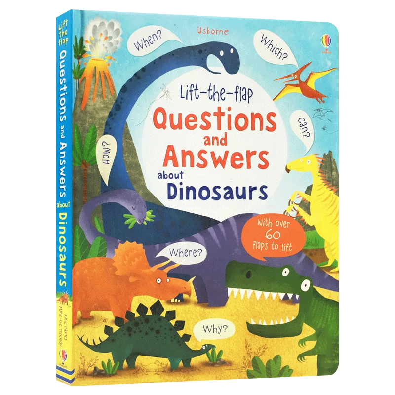 

Usborne Questions And Answers About Dinosaurs, Children's aged 3 4 5 6, English Popular science picture books, 9781409582144