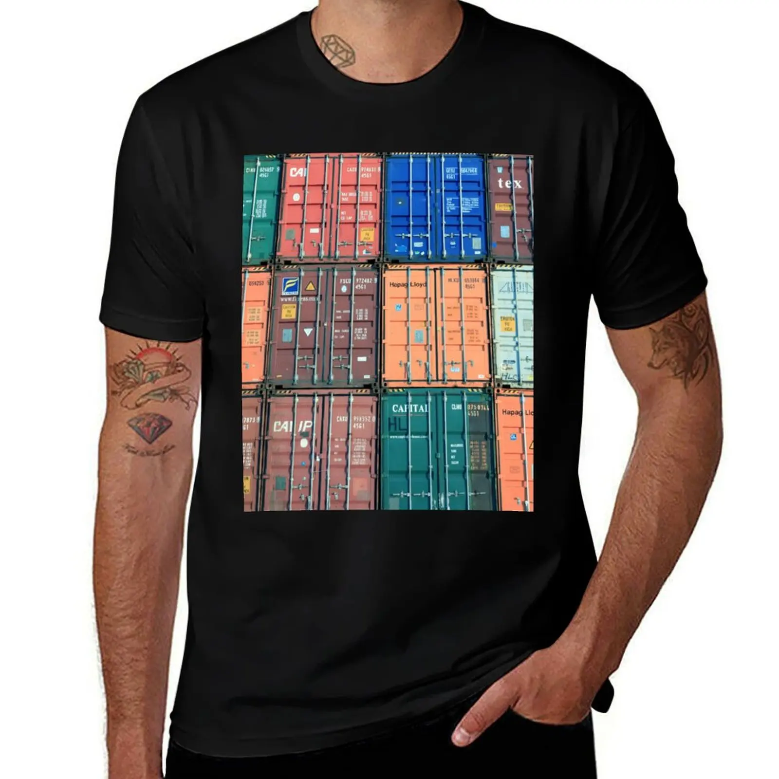 For the Love of Shipping Containers T-Shirt t shirts for man cotton funny T-Shirt