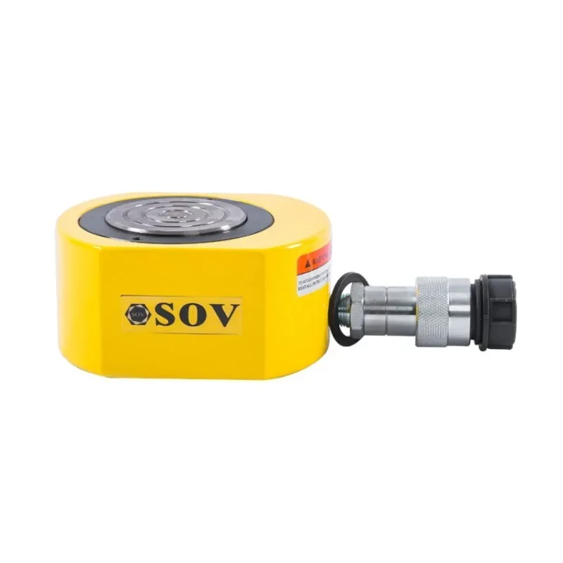 RSM-50 Ultra Low Height 5T Single Acting Adjustable Steel 700BAR 10000PSI Hydraulic Cylinder Jack Installation