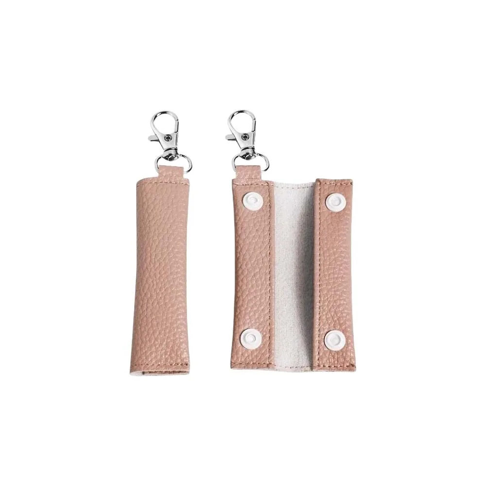 

Korean Style Coin Purse Keychain Car Key Ring Litchi Lines Pattern PU Leather Pendant Headphone Cable Small Wallet