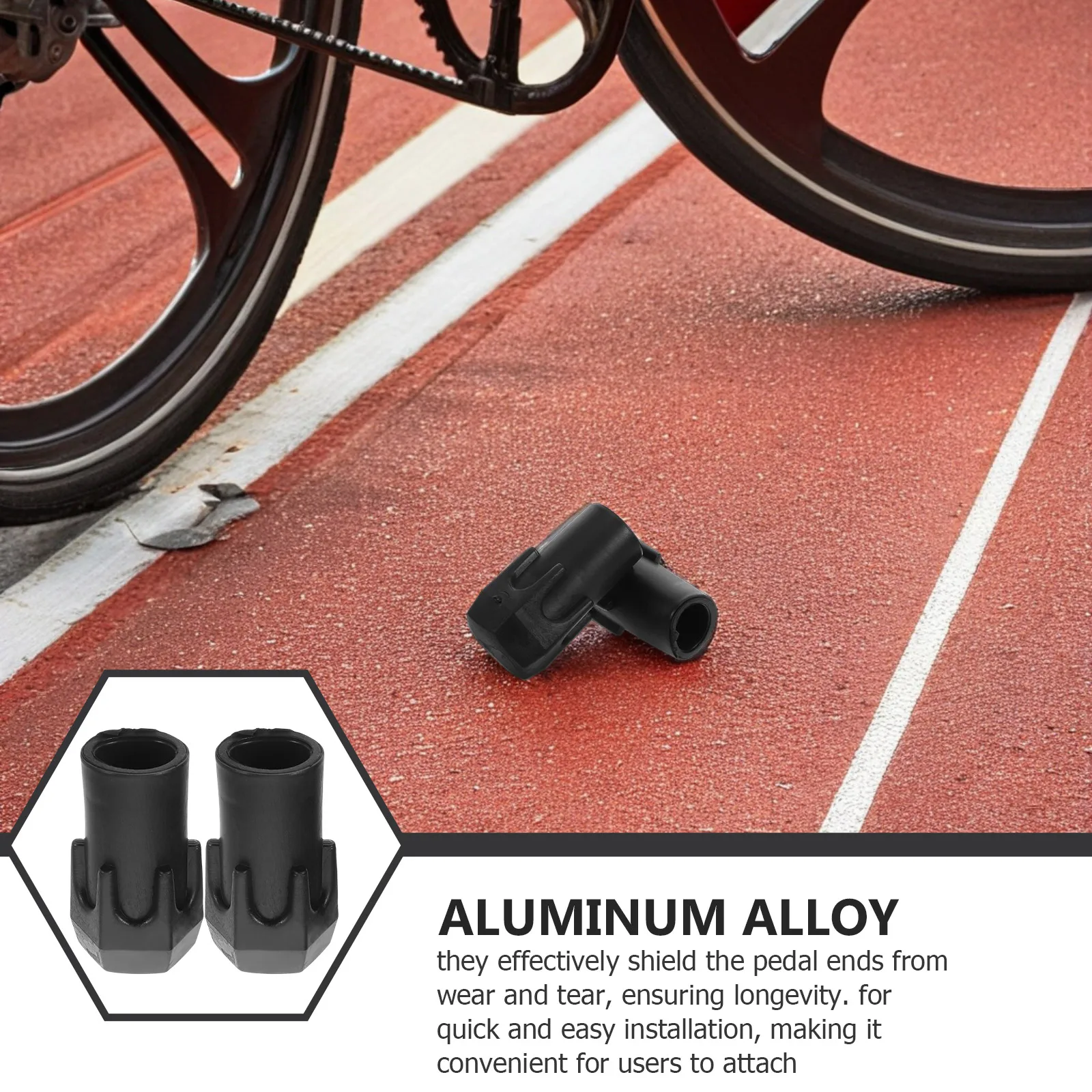 

2pcs Electric Bike Pedal Toppers Foot Peg Protectors Plastic End Caps Universal Adapter Bicycle Dust Resistant Covers For Pedal