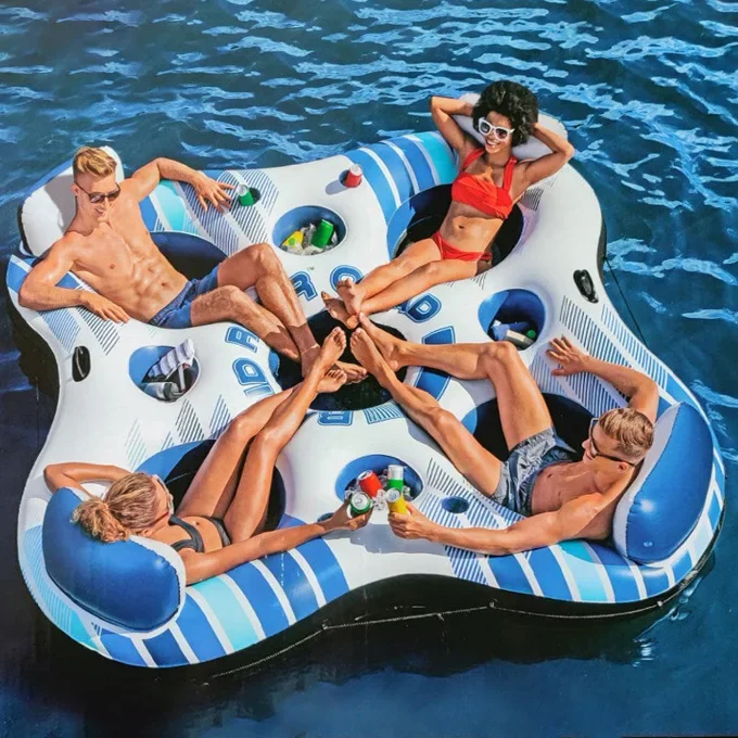 Ocean park lounge chair, water floating row, floating bed floating rest row