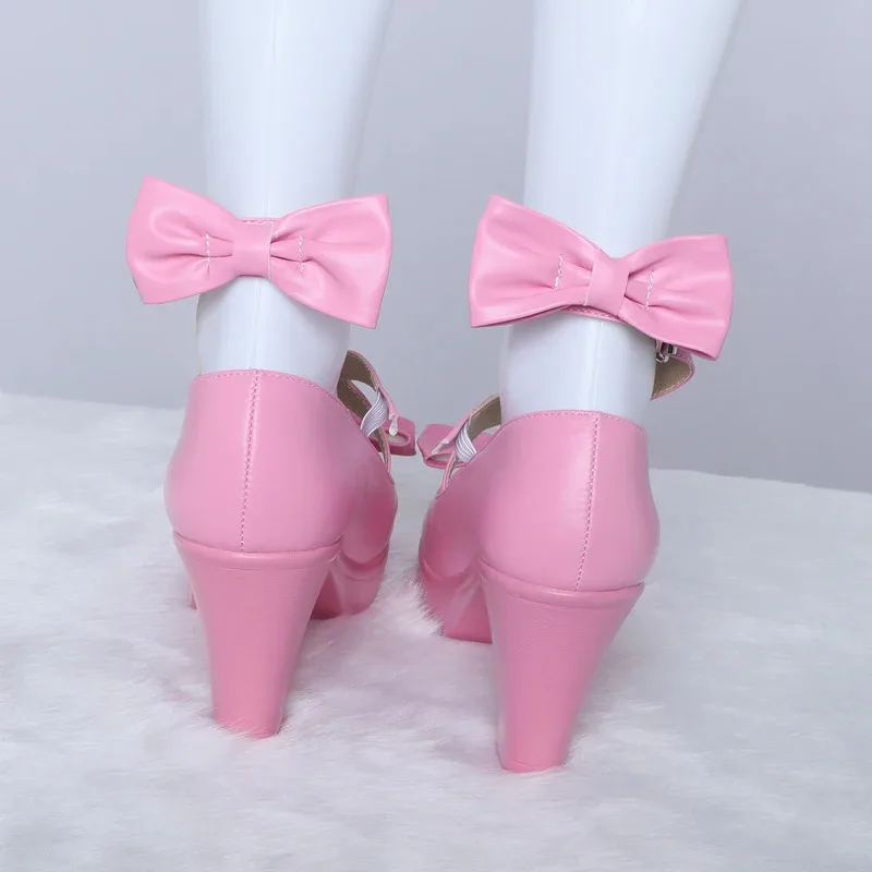 2025 11 Identity V Emma Woods zapatos de Cosplay mujer chica Joseph Desaulniers Cos azul rosa Anime botas de exposición