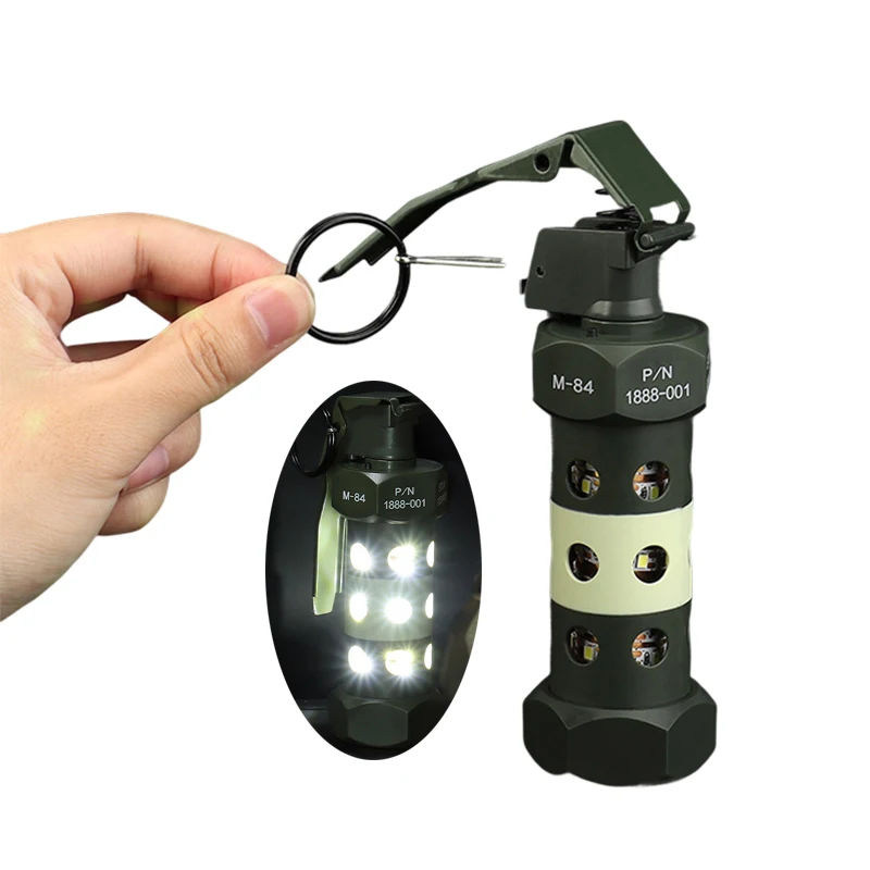 Tactical Dummy Flashbang Grenade Model Cosplay Model Prop Dummy Grenade Toys Outdoor Emergency Camping Lamp ﻿