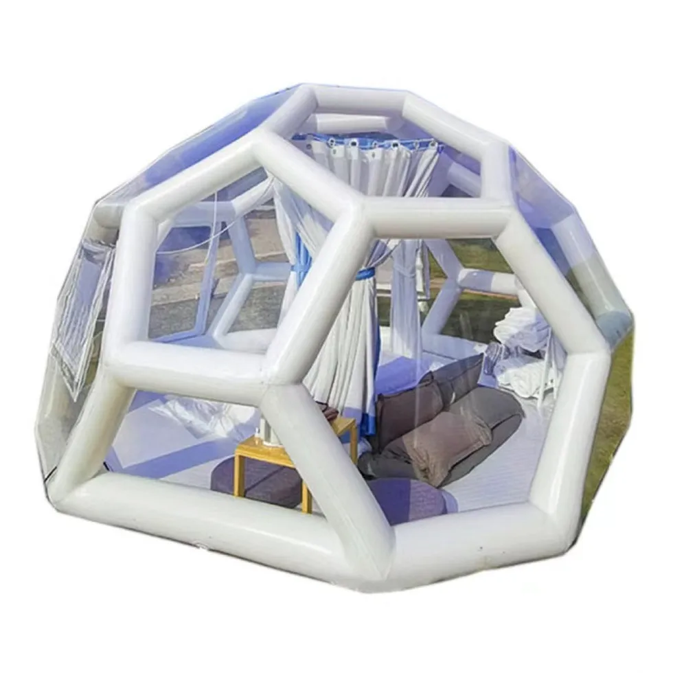 Outdoor Bubble House Transparent Tent Breathable Football Tent Luxury Inflatable Bubble Tent Family