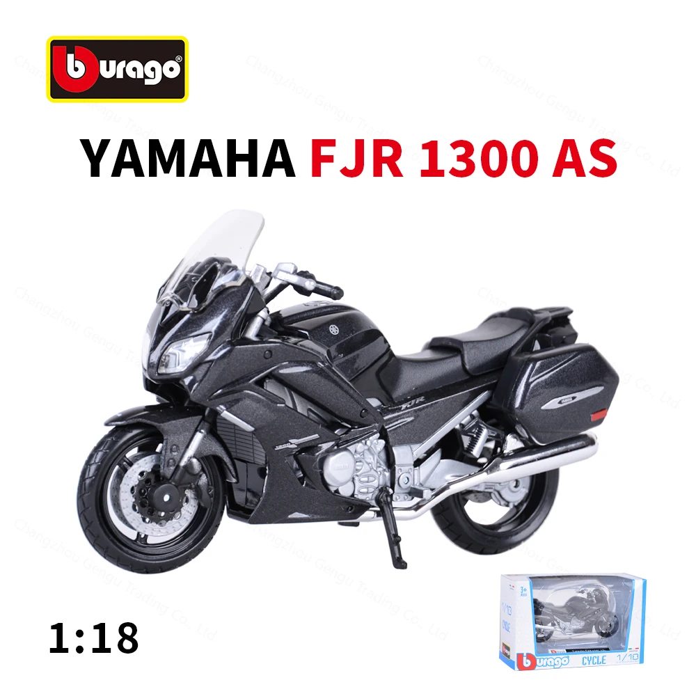 Bburago 1:18 Yamaha FJR 1300 AS ألعاب نموذج دراجة نارية ثابتة قابلة للجمع