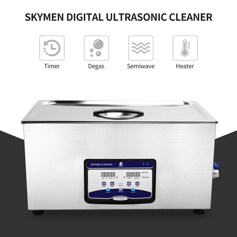 Skymen JP-080S 22L 28KHZ Or 40KHZ High Power Ultrasonic Cleaning Machine For Eyeglass cleaning