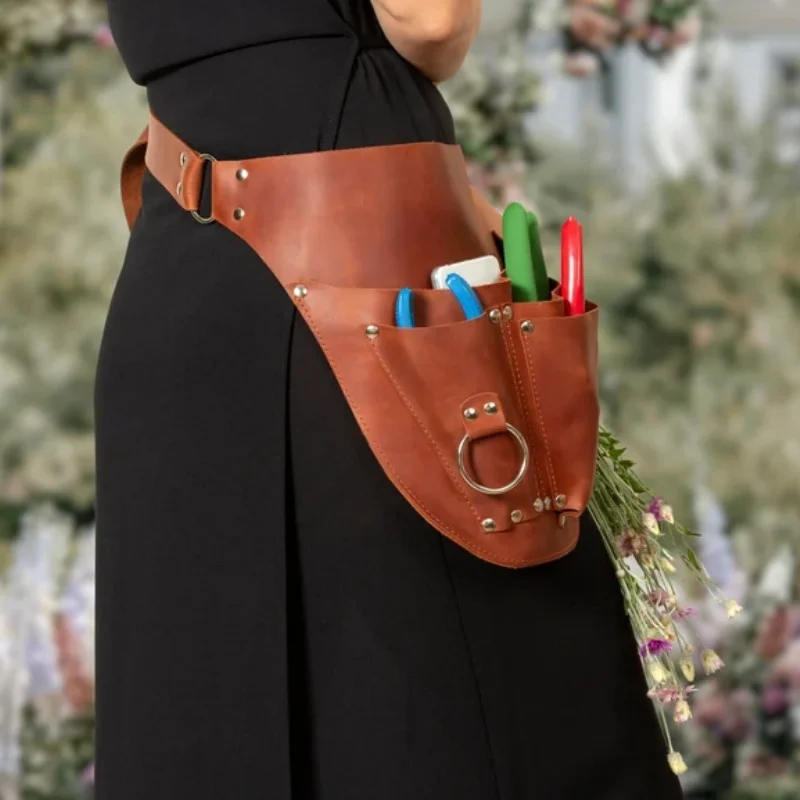 

Flower Shop Studio Multifunctional Portable Belt Tool Leather Bag Medieval Steam Punk Cosplay Costume Accessories Gardener Bags