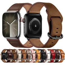 Skórzany pasek do Apple Watch Series 10 9 8 7 46 mm 42 mm 41 mm 45 mm 40 mm 44 mm 38 mm Luksusowy męski pasek damski do iWatch Ultra 2 1 49 mm