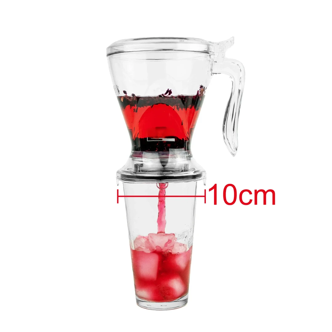 600ML kahve kepçe, gevşek yaprak çay için çay demlik, el demlemek damla kahve makinesi, büyük filtre tutucu, buz Americano için Drinkware