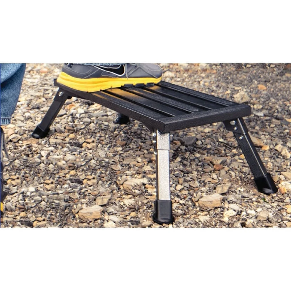 Steel Folding Junior Step JR-08C-G Portable Auto Accessory MultiFunctional Foldable Steel Step Vehicle Use