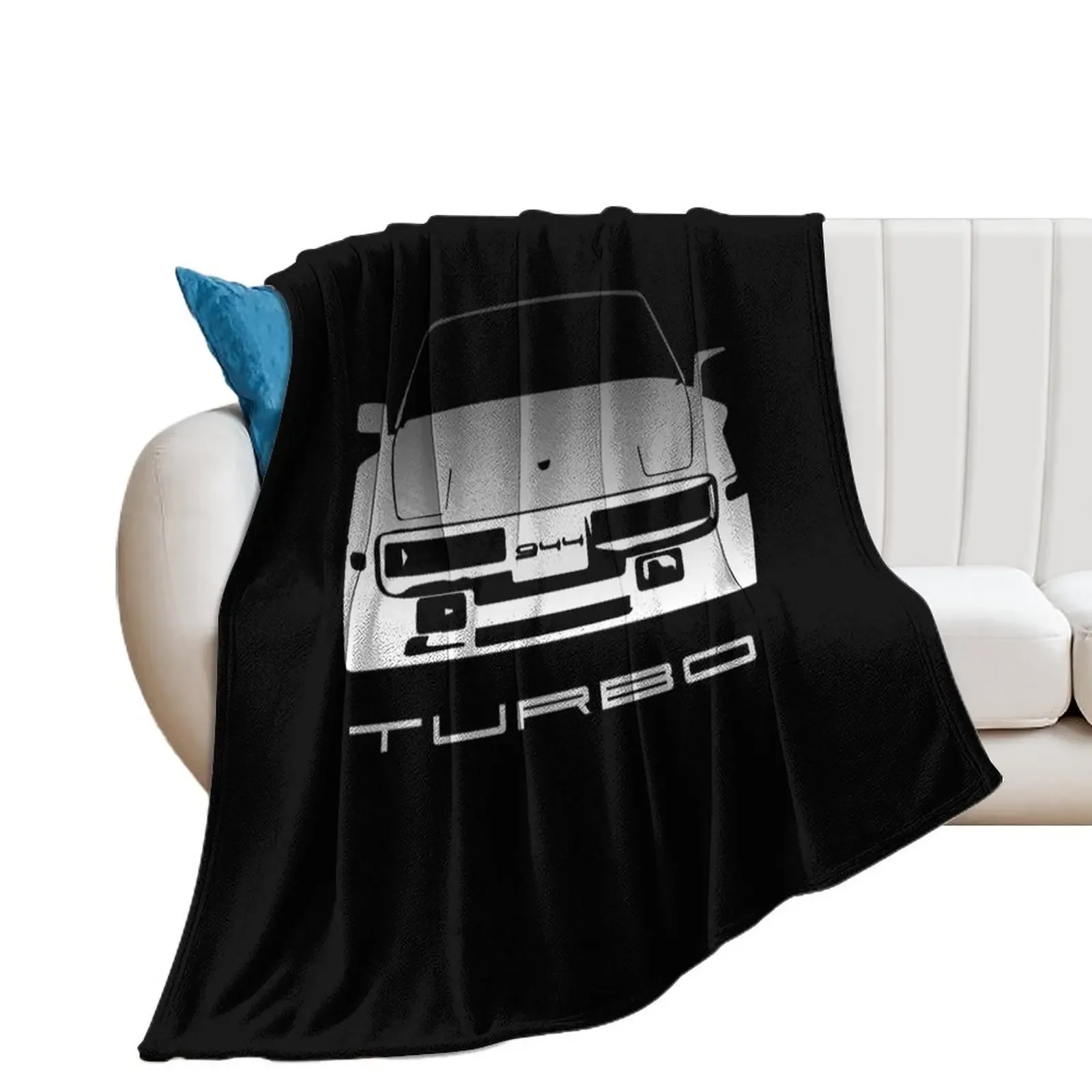 Vintage 944 Turbo Stencil Throw Blanket Single Stuffeds Furrys decorative Blankets