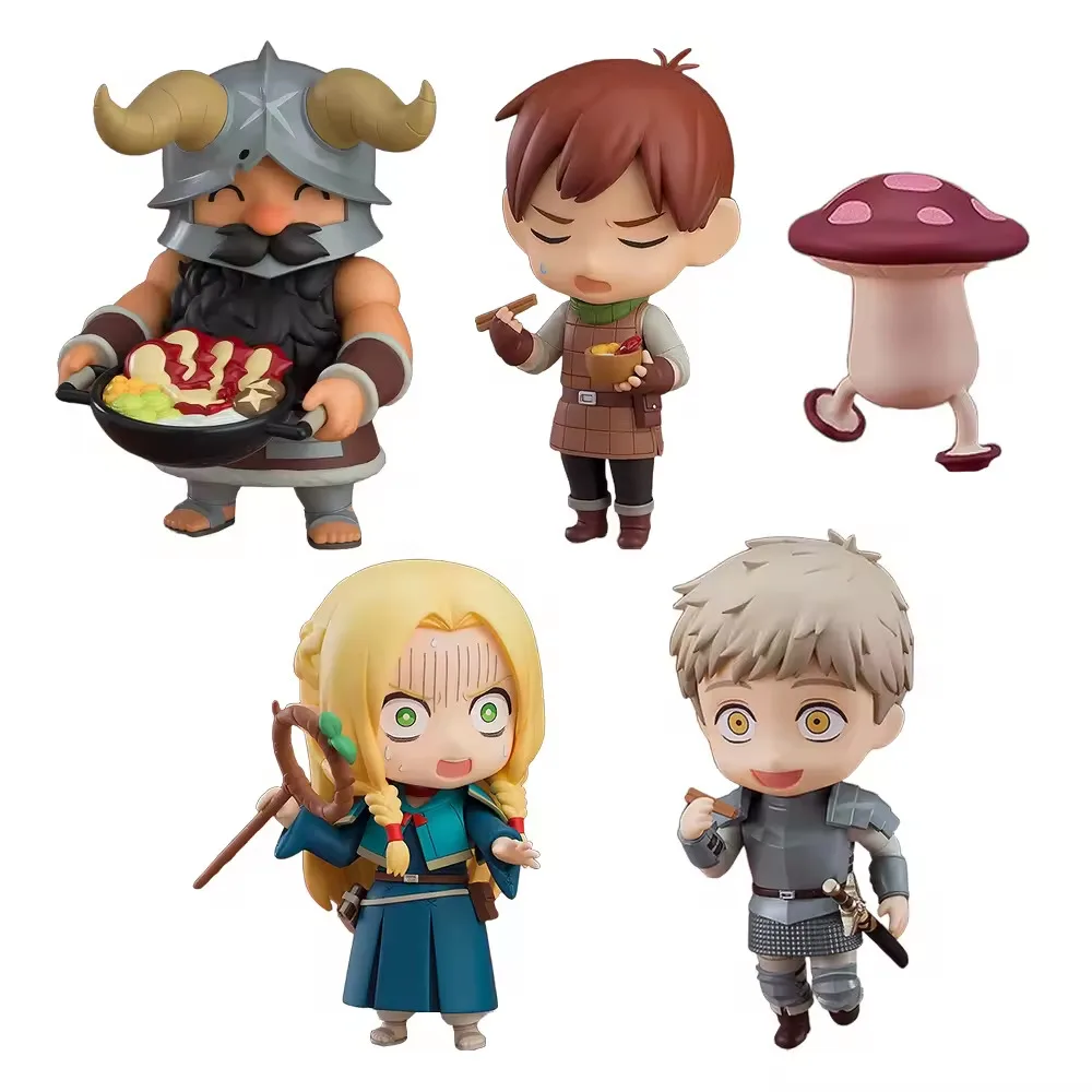 5 pièces 6 pièces/1 ensemble Anime délicieux dans le donjon figurine Marcille Farin Raiosu ensemble PVC modèle jouet bureau voiture ornement poupée cadeaux