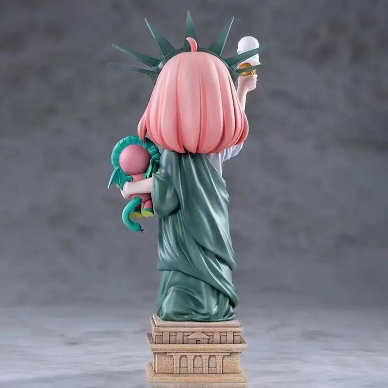 Lady Liberty Ania Spy Family Anya Forger Anime Figures Collection Model Toy Gifts Cute Funny Toy Ornaments Girl Birthday Present