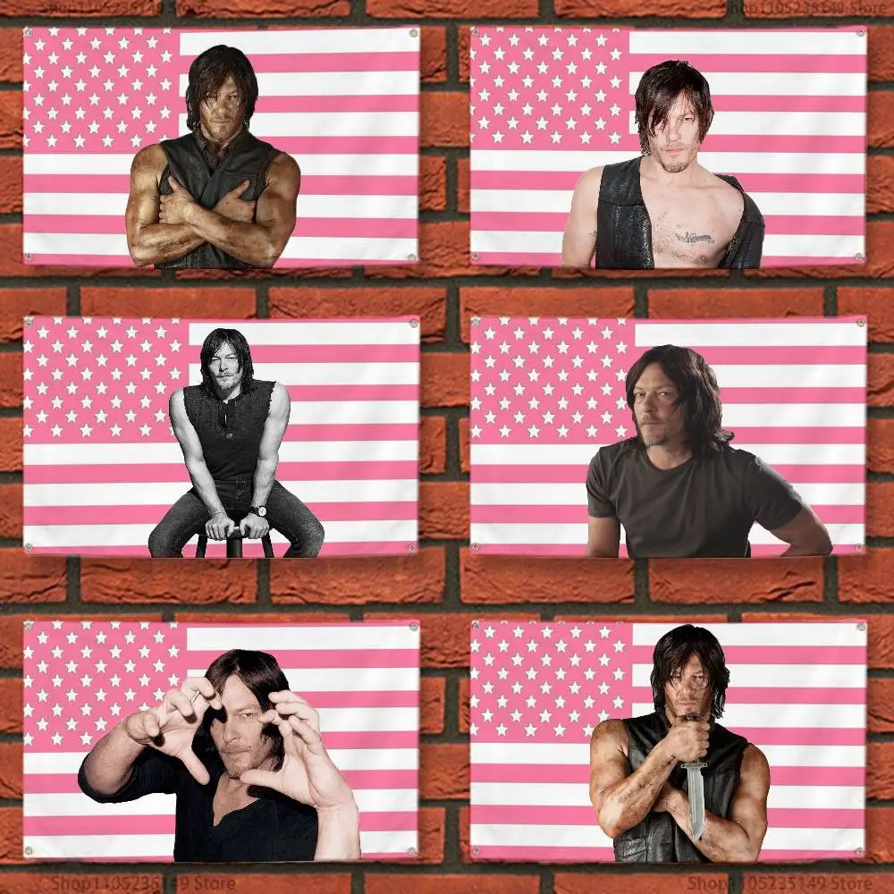 

Norman R-Reeduss Flag Custom Flags Wall Hanging Tapestry Outdoor Decorative flag Background Blanket