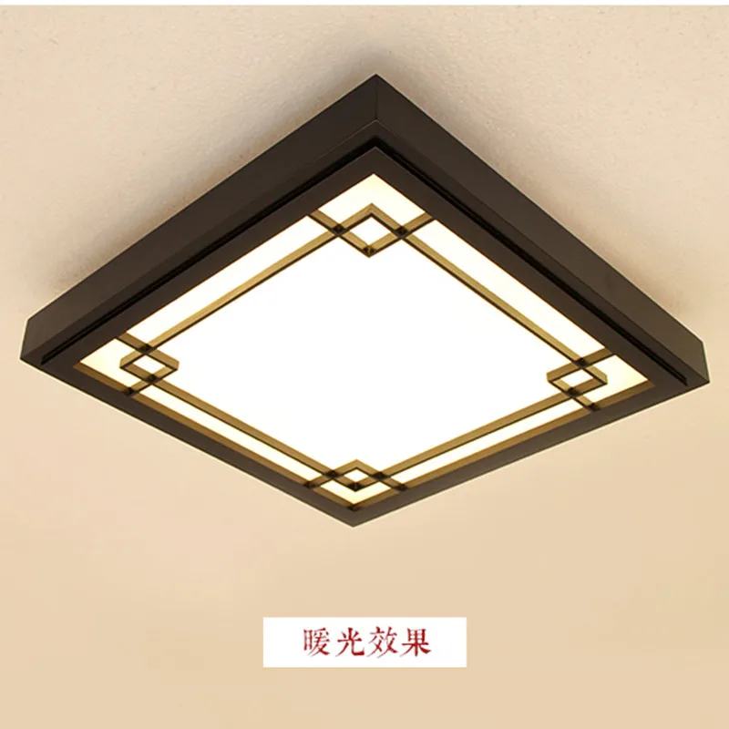 Japanese style Delicate Crafts Wooden Frame Ceiling Light led ceiling lights luminarias para sala dimming led ceiling lamp