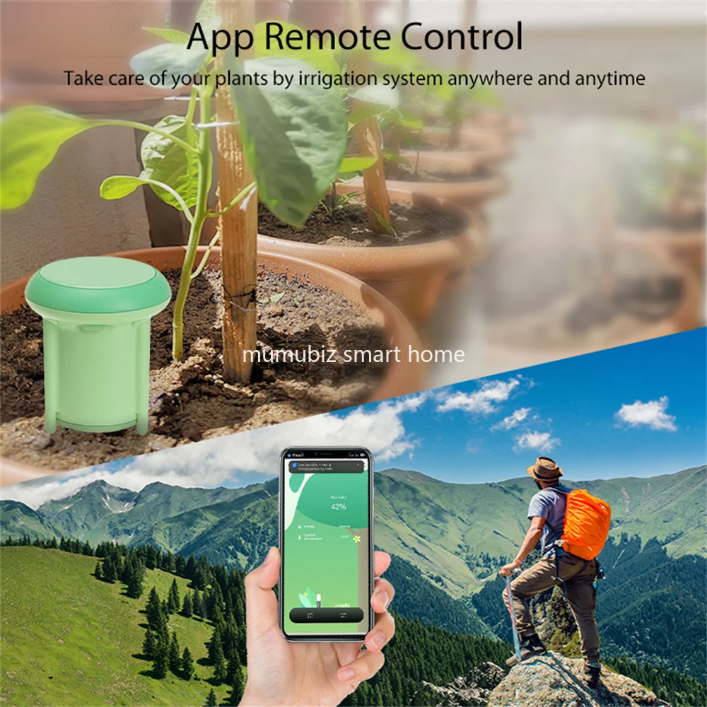 IP66 Waterproof Smart Tuya Zigbee Soil Temperature and Humidity Detector IP66 Waterproof Garden Potted Soil Monitoring Sensor