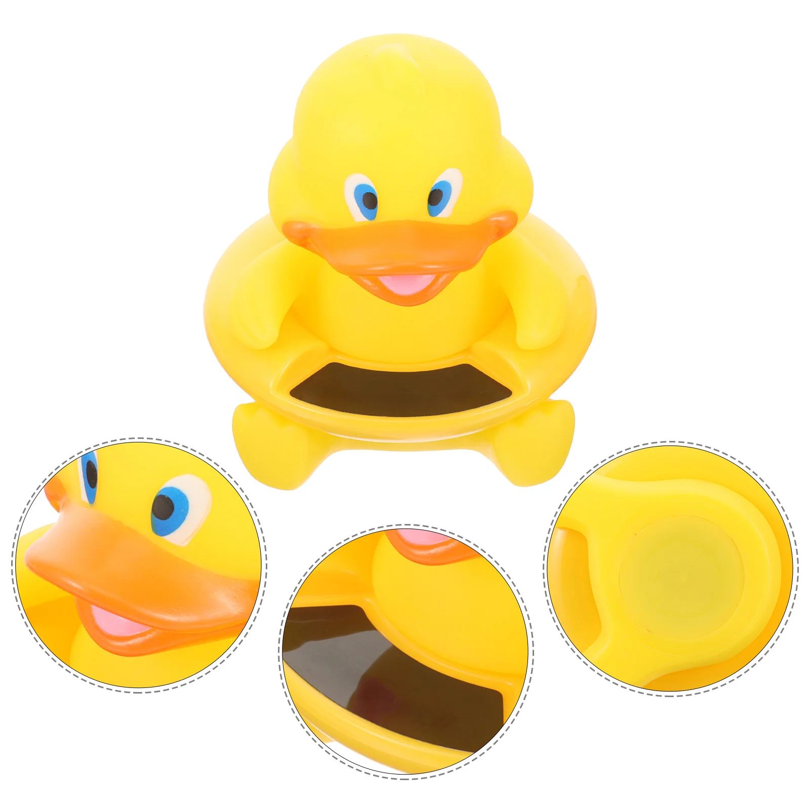 

1Pcs Baby Bath Thermometer Cartoon Animal Yellow Floating Tub Thermometer Multi-Function Indoor Pool Spa Water Temperature