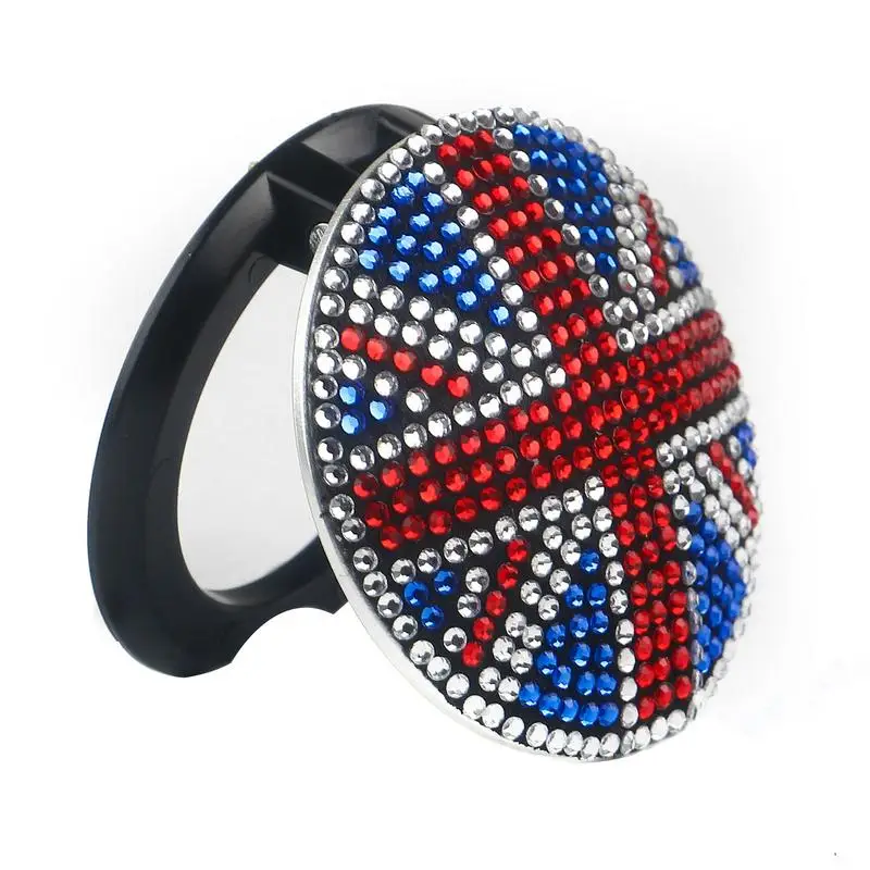 Great Britain Bling Car Coasters Union Jack Flag Coasters Universal Car Coasters Drink Coaster With Rhinestone For Cup Holders