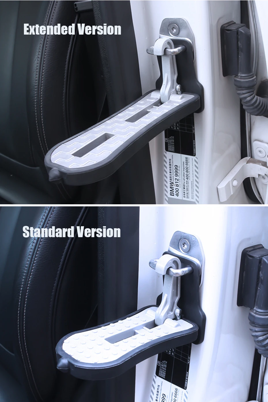 Erweiterte faltbare Auto Dachträger Schritt Autotür Schritt Universal Riegel Haken Hilfs Fußpedal Auto Dach Gepäck Trittleiter – Detail 4