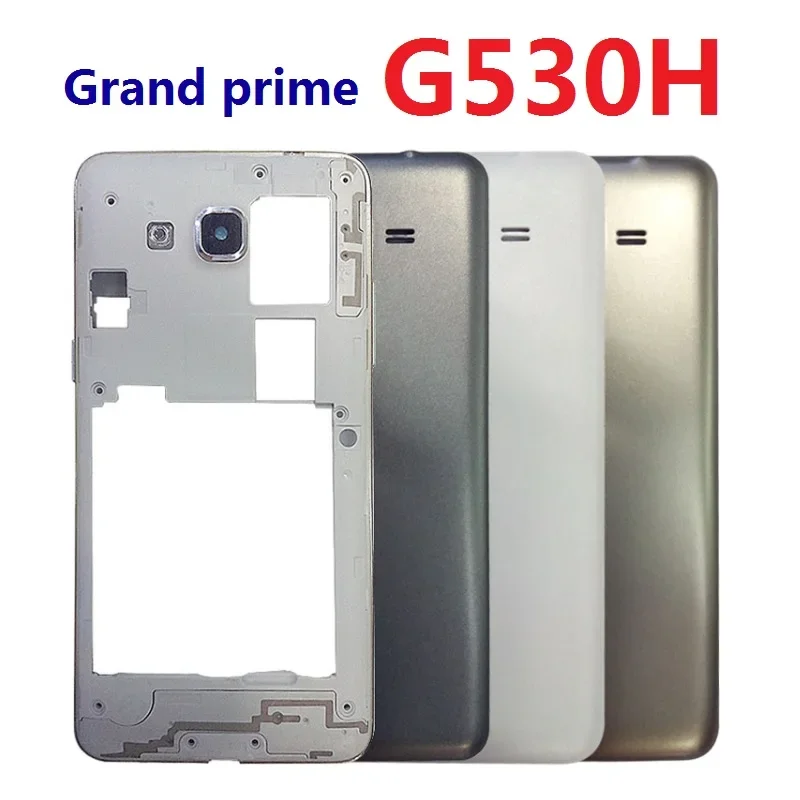 For Samsung Galaxy Grand Prime G530H G530H/DS G530F Full Housing Front Frame Chassis+Back Rear Battery Cover+Side Button