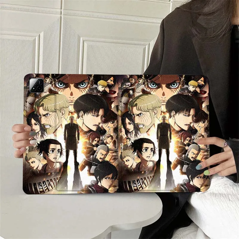 A-Attacks on T-Titans Anime Tablet Case For Xiaomi Redmi Mi Pad 4 5 6 7 8 K SE Mini Pro Plus Max 10.1 11.2  inch