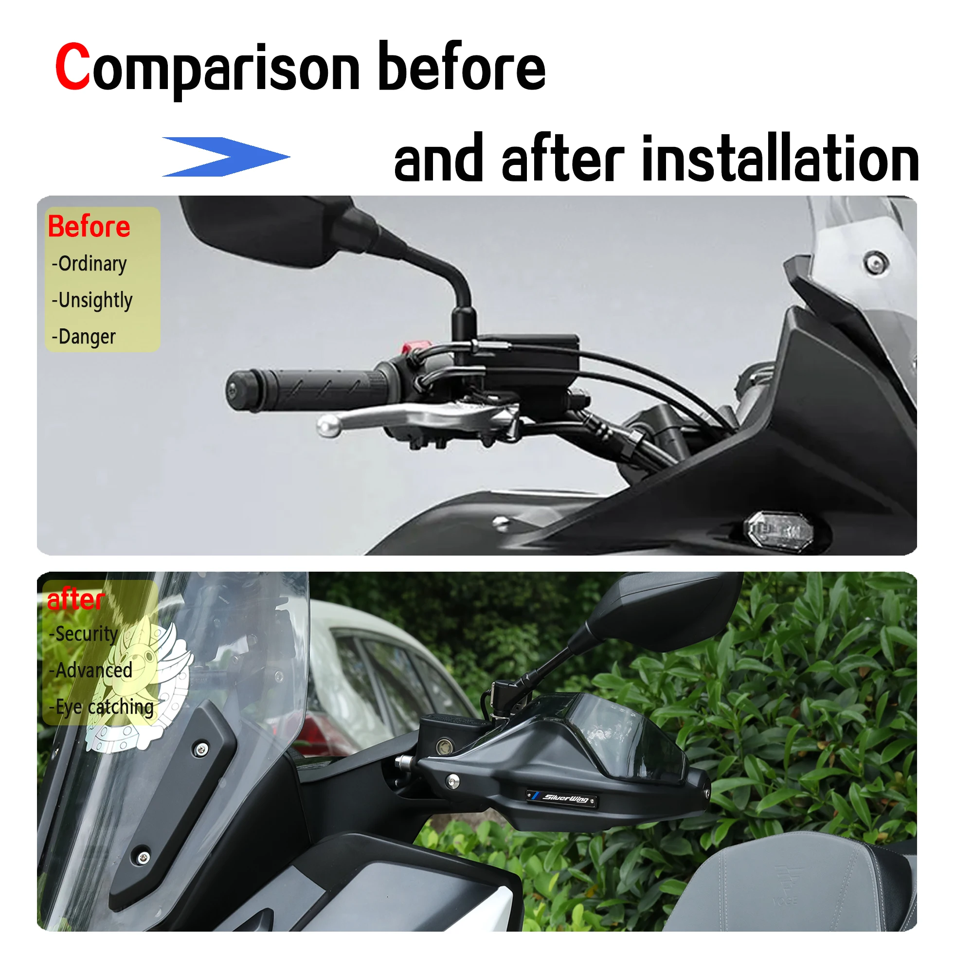 For Honda Silver Wing GT 400 600 GT400 GT600 Motorcycle Accessories Hand Guards Lever Protector GT400 Handlebar Handguard Shield