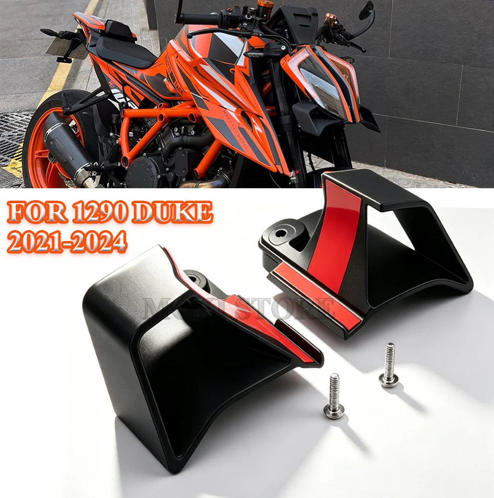 For 1290 Super Duke Motorcycle Front Spoiler Winglet Downforce Aerodynamic Wing Lower Lip Naked Bike Flank Accessories