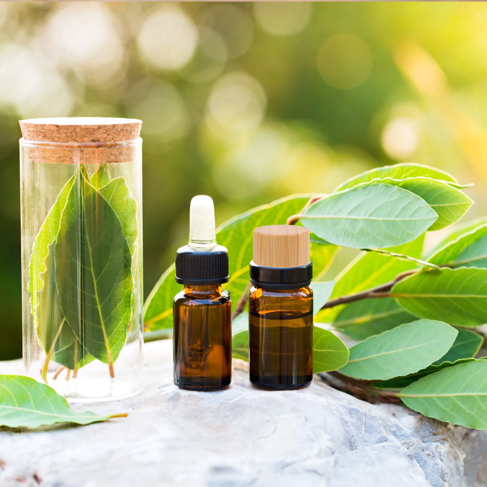 

12 шт. Экологичные бамбуковые крышки для флаконов с эфирными маслами и парфюмерией, прочные, легкие, деревянные, совместимые со стандартными контейнерами