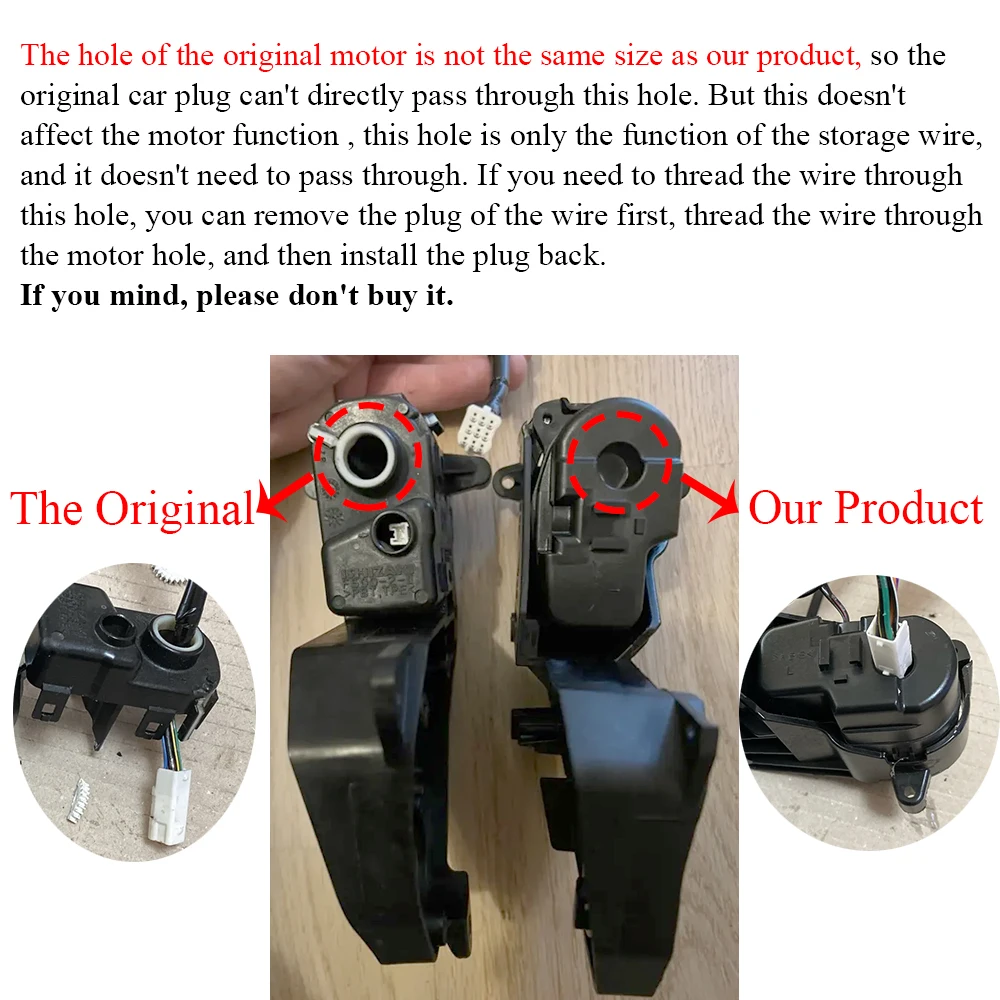 Car Exterior Side Rearview Mirror Fold Actuator Folding Motor For