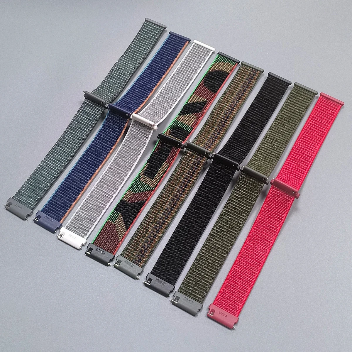 20/22mm Smart Watch Strap for Huami Amazfit Cheetah 2 Ultra/2 Pro 48mm Nylon Loop Bracelet for Amazfit Bip 6 5 3 Max/GTR 4/GTS 4